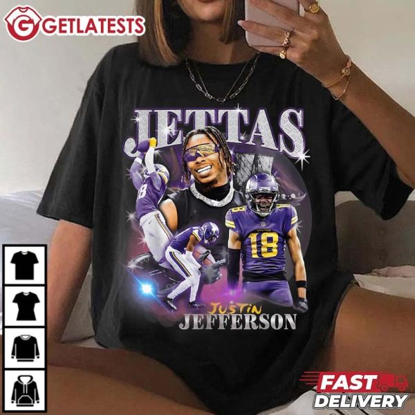 Justin Jefferson Jettas Design 90's Style Bootleg T Shirt (1)