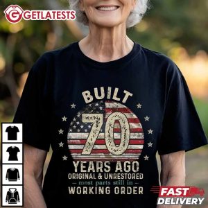 Built 70 Years Ago Vintage 1955 70th Birthday Gifts T Shirt (3)