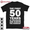 50 Years Of Childhood Vintage 50th Birthday T Shirt (2)