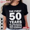 50 Years Of Childhood Vintage 50th Birthday T Shirt (1)