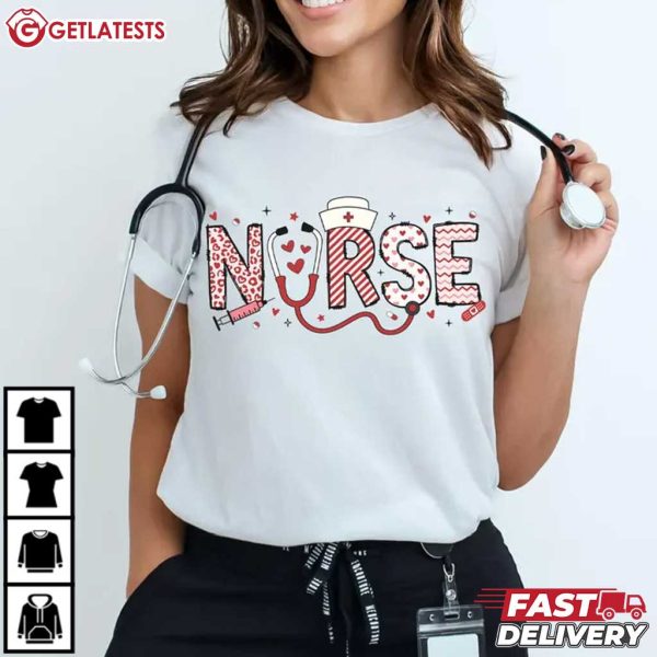 Nurse Valentines Day Gift For Nurse T Shirt (1)