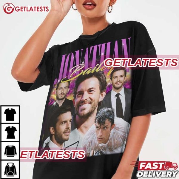 Jonathan Bailey Movie Retro 90s Style Bootleg T Shirt