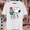 Snoopy Cupcake Happy Valentines Day T Shirt (2)