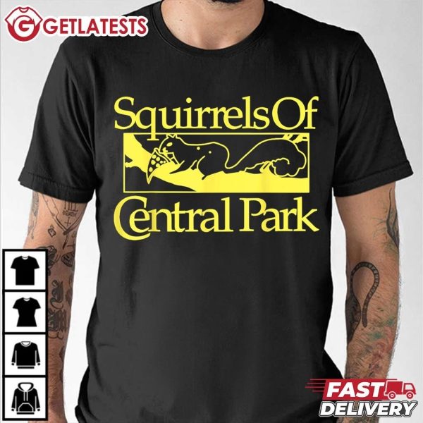 Squirrels Of Central Park Funny Animal T Shirt (3)