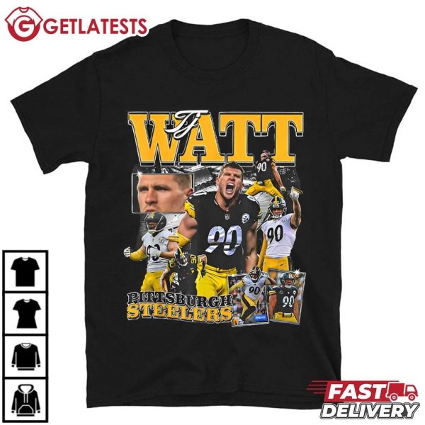 TJ Watt Vintage Graphic 90's Style American Football T Shirt (2)