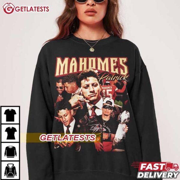 Patrick Mahomes Vintage Bootleg Graphic Football T Shirt (2)