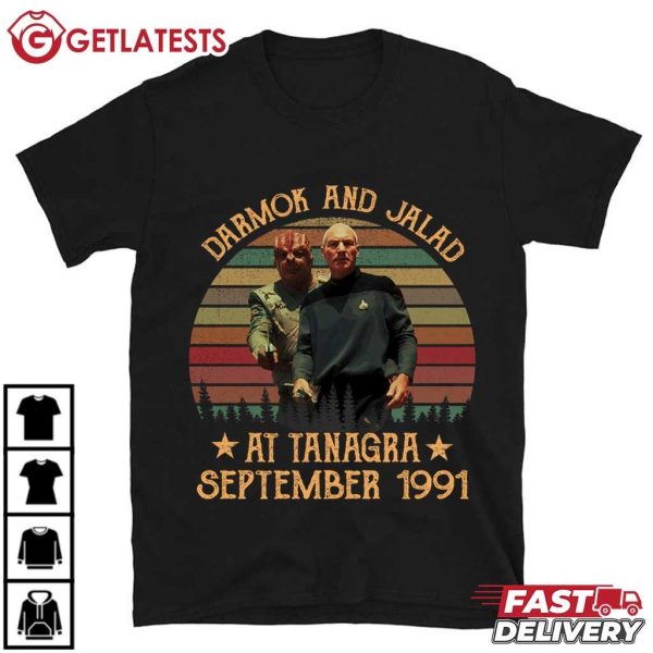 Darmok And Jalad At Tanagra Star Trek Vintage T Shirt (2)