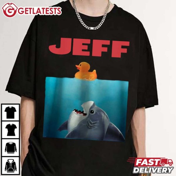 Jeff Cute Shark Funny Jaws Movie T Shirt (4)