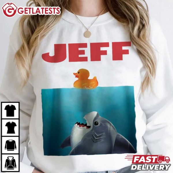 Jeff Cute Shark Funny Jaws Movie T Shirt (1)