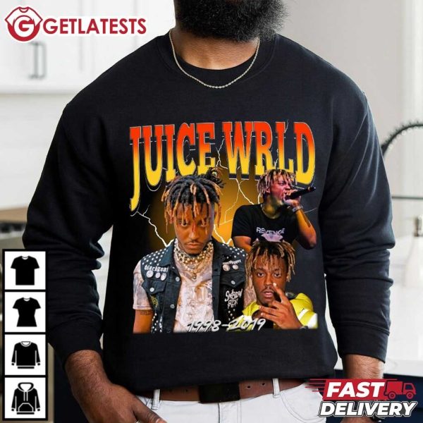 Juice Wrld Rapper Hip Hop Vintage Bootleg Music T Shirt (1)