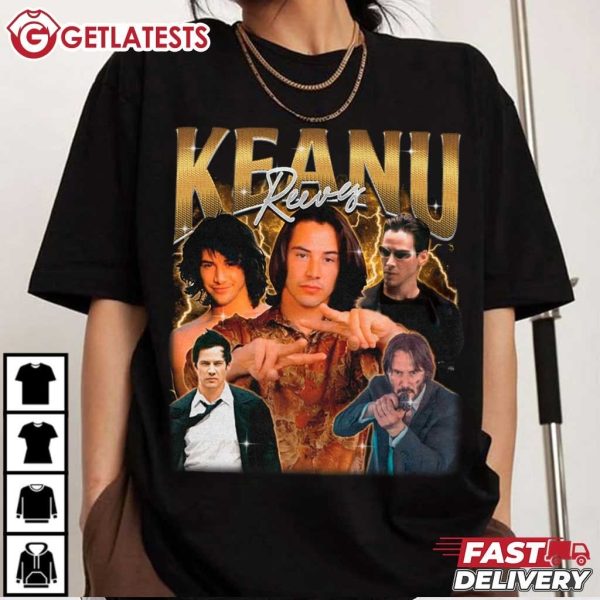 Keanu Reeves Vintage Graphic Bootleg Movie T Shirt (4)