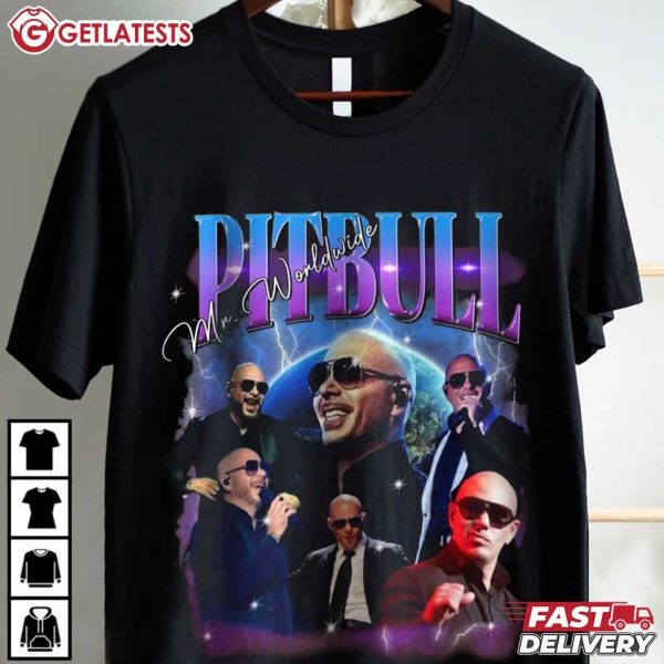 Pitbull Mr. Worldwide Vintage Bootleg Music T Shirt (2)