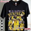 Lebron James Vintage Graphic Bootleg Basketball T Shirt (2)