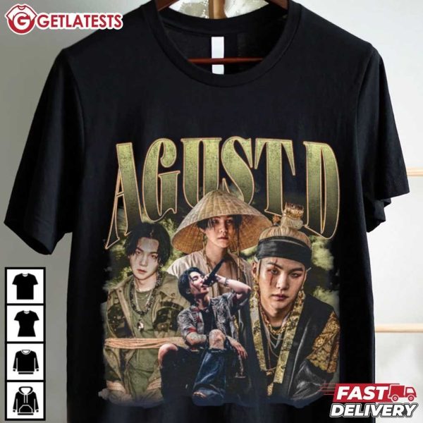 Agust D Min Yoongi Suga Bootleg Style Music T Shirt (2)