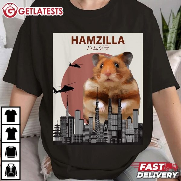 Hamzilla Funny Cute Hamster Lovers T Shirt (1)