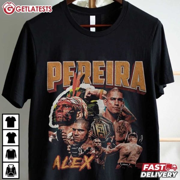 Alex Pereira Vintage Bootleg American Fighter UFC T Shirt (2)