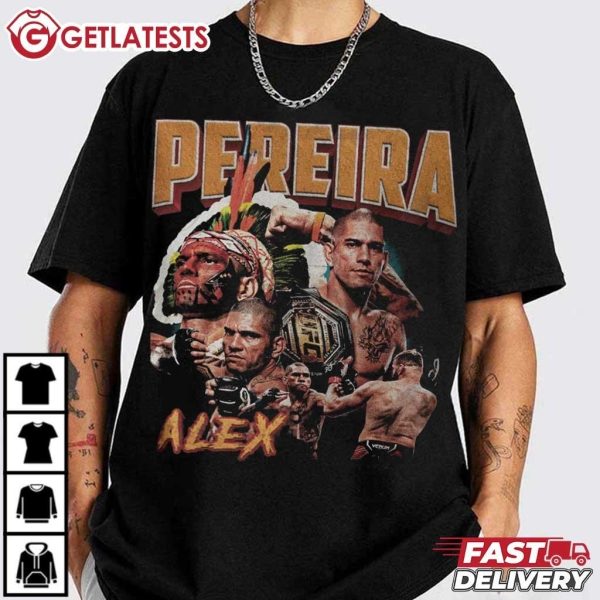 Alex Pereira Vintage Bootleg American Fighter UFC T Shirt (3)