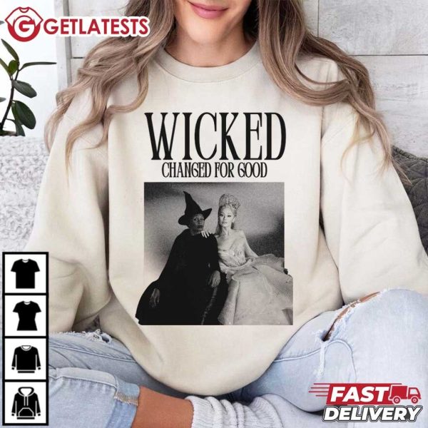 Wicked Changed For Good Glinda And Elphaba T Shirt (4)