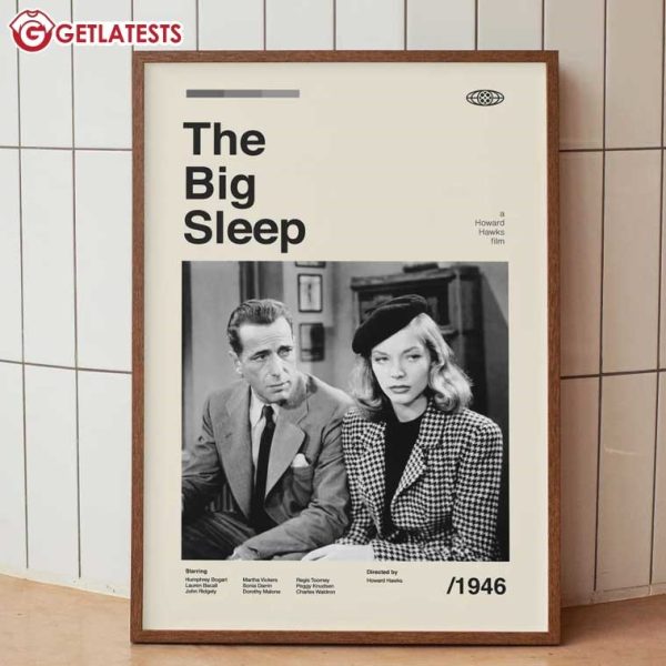 The Big Sleep 1946 Movie Wall Art Poster