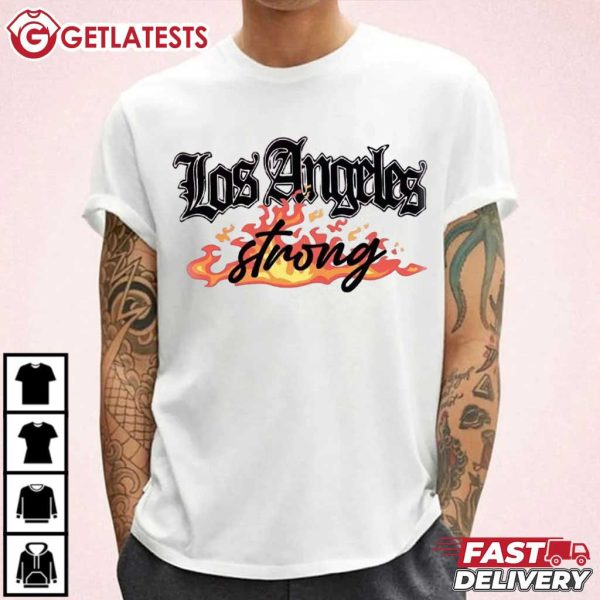 Los Angeles Strong LA Firefighter Support T Shirt (3)