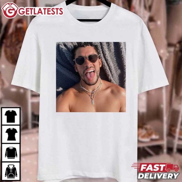 Bad Bunny Selfie Hot Guy T Shirt