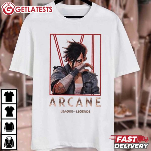 Arcane Vi Dark Wash League of Legends T Shirt (2)