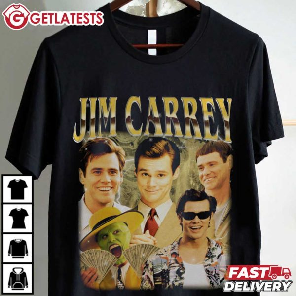 Jim Carrey Vintage Bootleg Graphic Movie T Shirt (2)