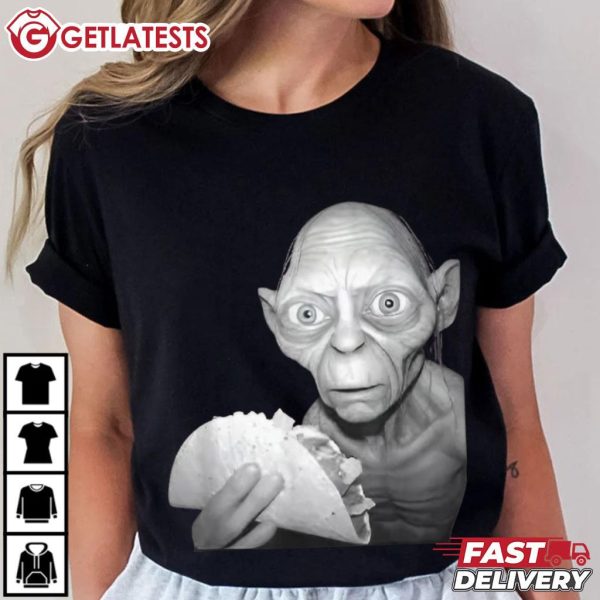 Gollum My Precious Tacos Funny LOTR T Shirt (1)