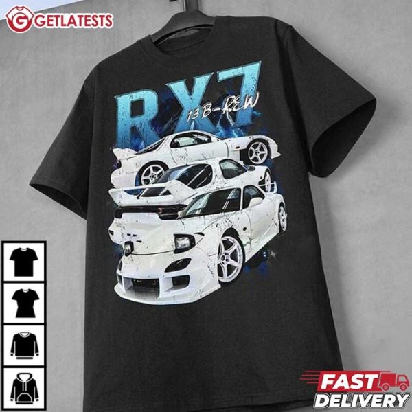 Mazda RX7 Rotary 13B REW Racing T Shirt (2)