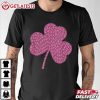 Breast Cancer Awareness Pink Ribbon Irish Clover Shamrock T Shirt (2)