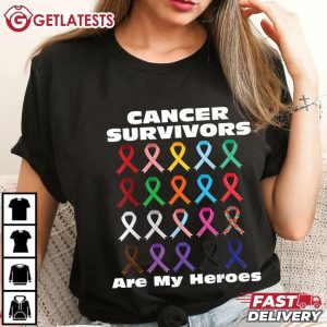 Cancer Survivors Are My Heroes T Shirt (4)