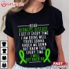 Kidneys Disease Awareness I Will Get Back Up Green Ribbon T Shirt (1)