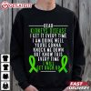 Kidneys Disease Awareness I Will Get Back Up Green Ribbon T Shirt (2)