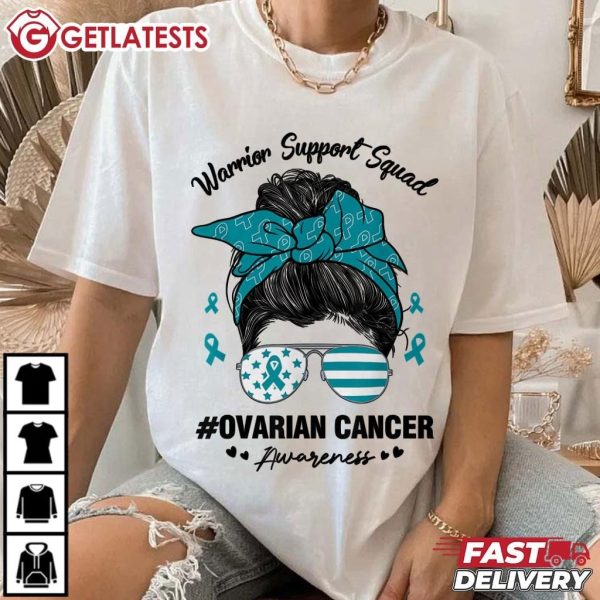 Warrior Support Squad Ovarian Cancer Awareness T Shirt