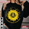 Sarcoma Cancer Awareness Sunflower Yellow Ribbon T Shirt (2)