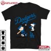 Snoopy And Charlie Brown LA Dodgers Baseball T Shirt (2)