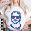 Josh Allen 17 Buffalo Bills Graphic Football T Shirt (4)