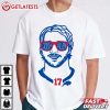 Josh Allen 17 Buffalo Bills Graphic Football T Shirt (3)