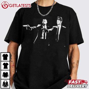 Patrick Mahomes and Travis Kelce Pulp Fiction Style T Shirt (4)