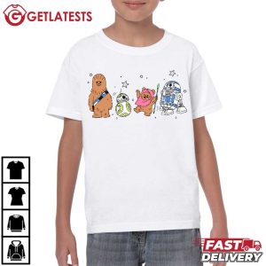 Cute Bb8 R2D2 Chewbacca Ewok Chibi Star Wars T Shirt (4)