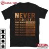 Never Apologize Black History Month African American T Shirt (2)