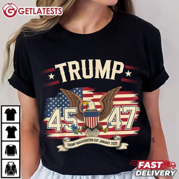 Trump Inauguration Day January 2025 47th President T Shirt (1)