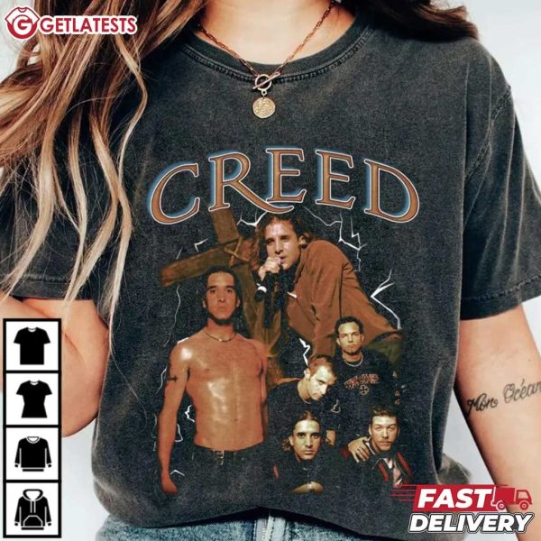 Creed Band Vintage Graphic Style Bootleg T Shirt (2)