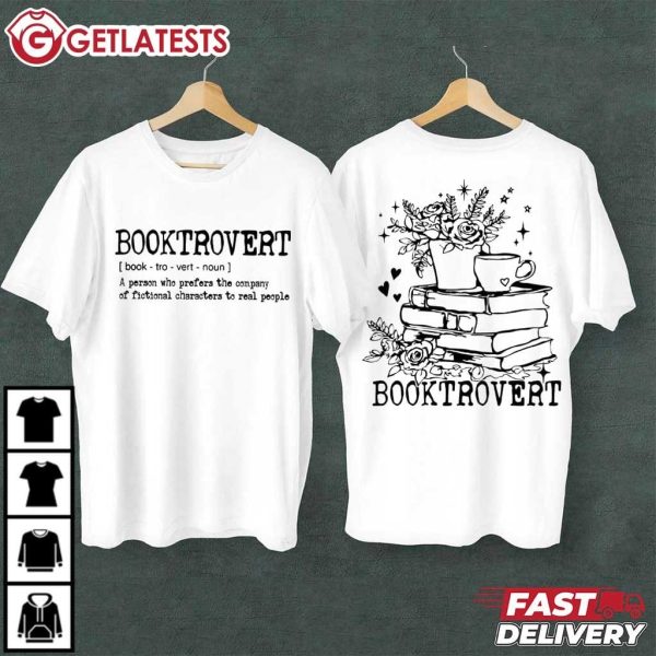 Booktrovert A Person Who Prefers The Company Bookish T Shirt (2)