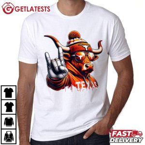 Texas Longhorns Cool Mascot Football T Shirt (1)