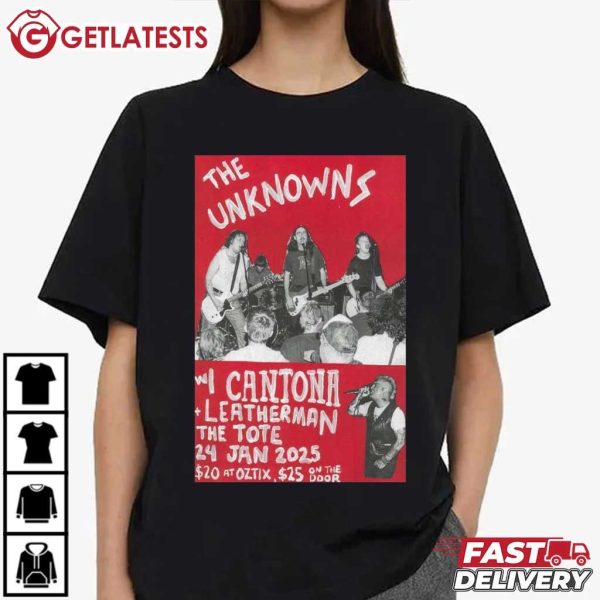 The Unknowns January 24 2025 Leatherman The Tote Hotel Rock T Shirt (4)