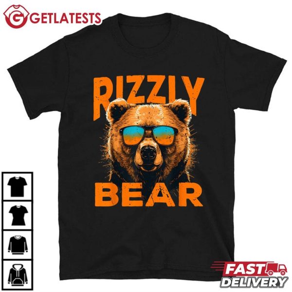 Rizzly Bear Cool Grizzly Bear Wearing Sunglasses T Shirt (2)