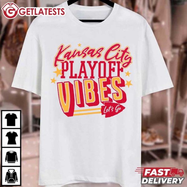 Kansas City Chiefs Playoff Vibes Fan Gifts T Shirt (2)