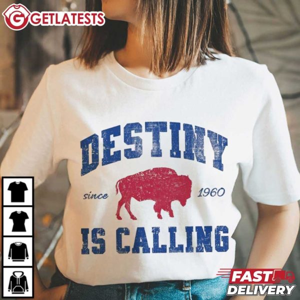 Buffalo Football Destiny Is Calling T Shirt (3)