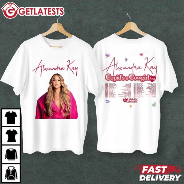 Alexandra Kay 2025 Cupid's A Cowgirl Tour Music T Shirt (1)